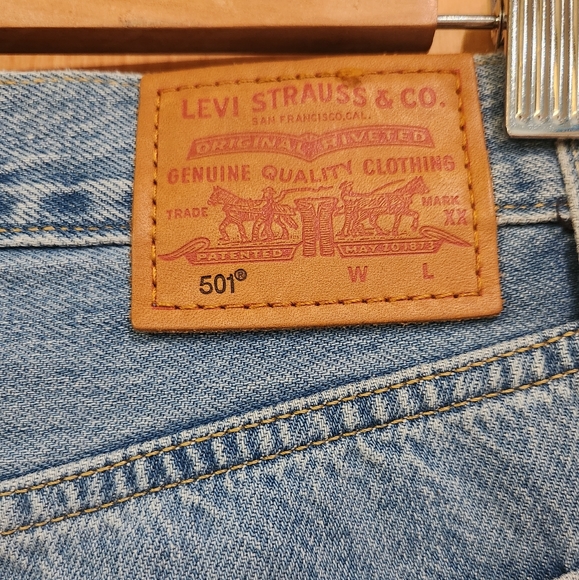 Levis 501 original blue jeans - women size 27x26 - Picture 8 of 11